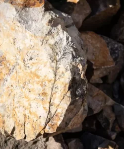 Andacollo - Se ve una Roca con inclusiones ferrosas